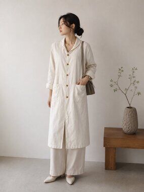 Nest Robe Hemp Blend Trench Coat